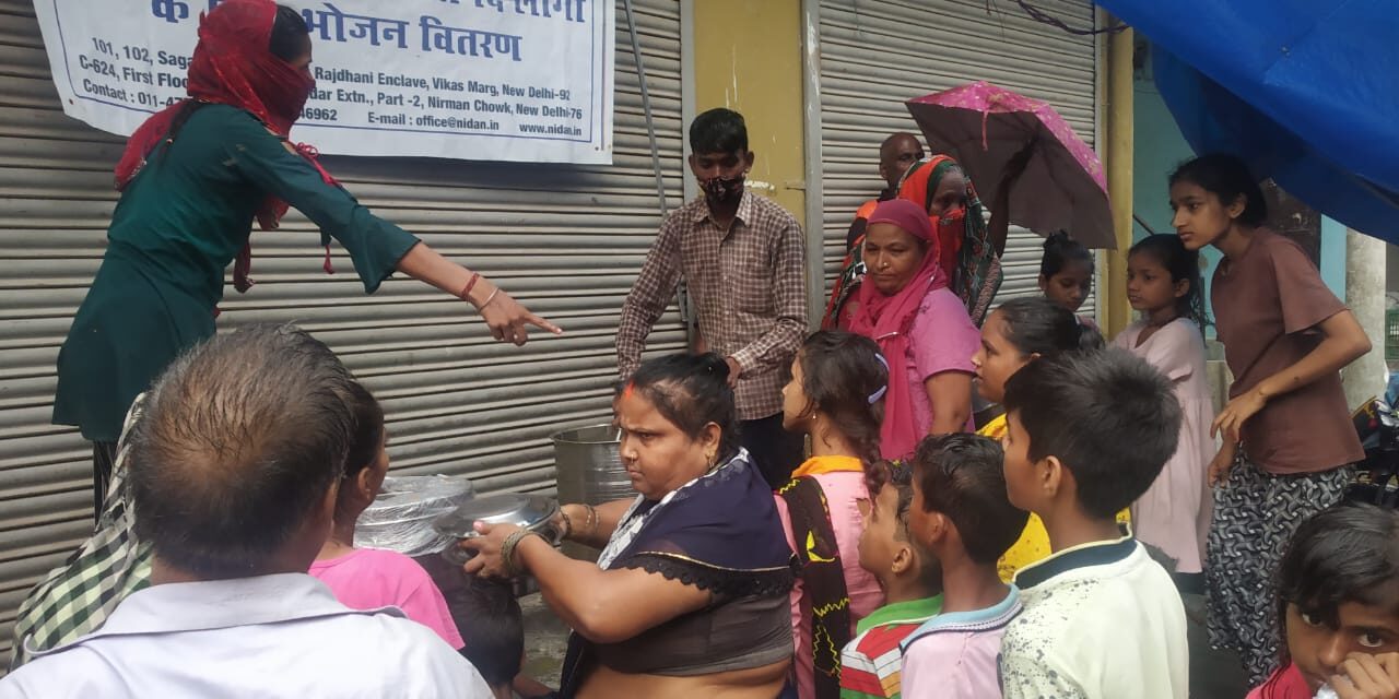 7. Food distribution by Nidan